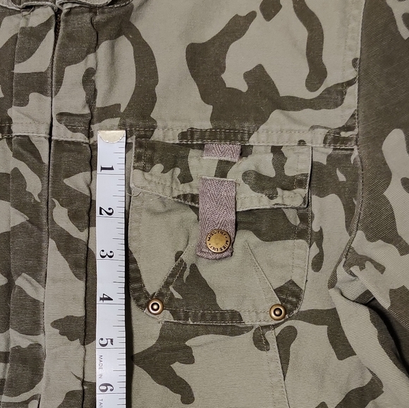 MISS LILI Cropped Zip-up Green Camo Jacket - Picture 8 of 12